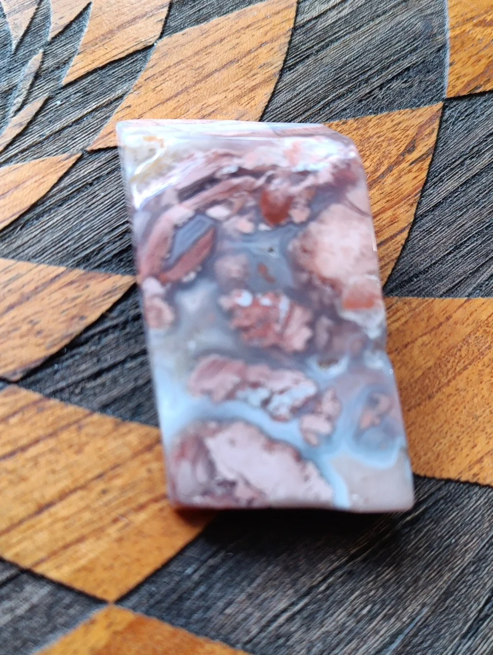 Cotton Candy Agate Crystal Slab